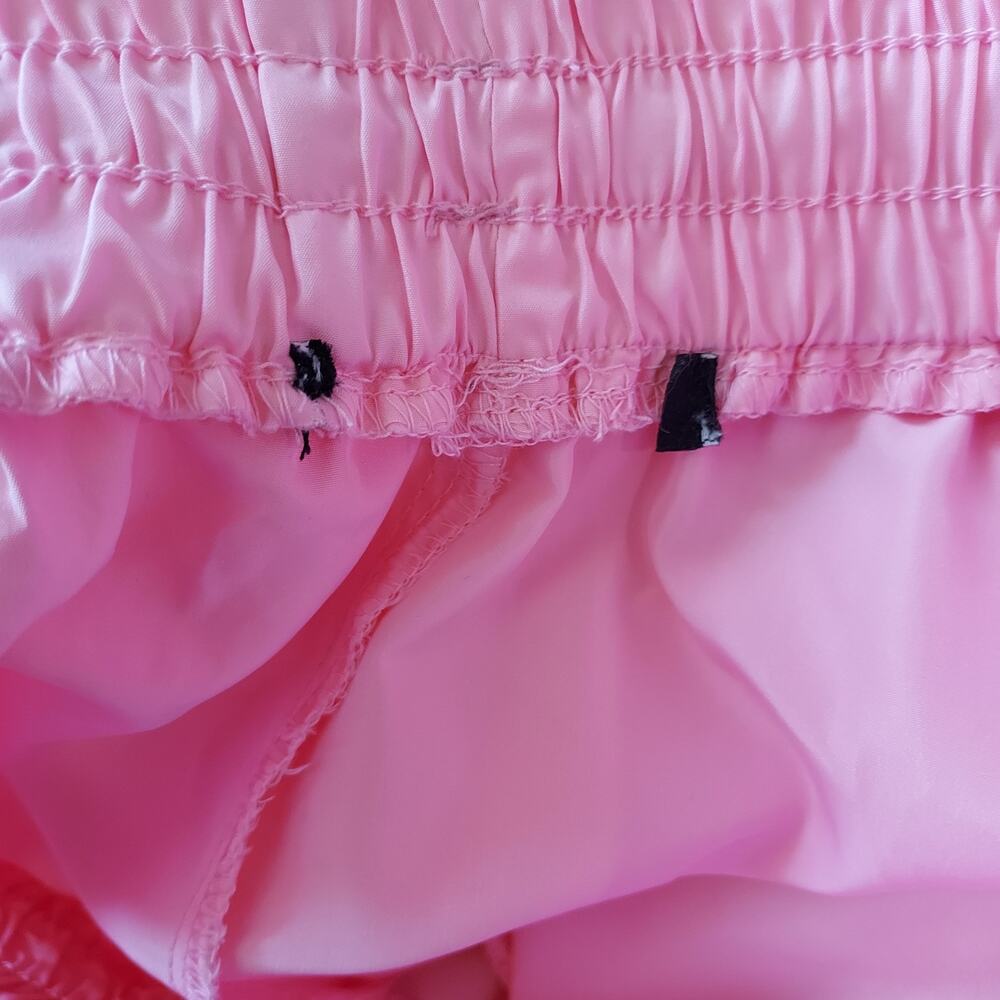 NEW Hot & Delicious Bubble Gum Pink Nylon Pull-On Jogger Pants Size M - Picture 12 of 13